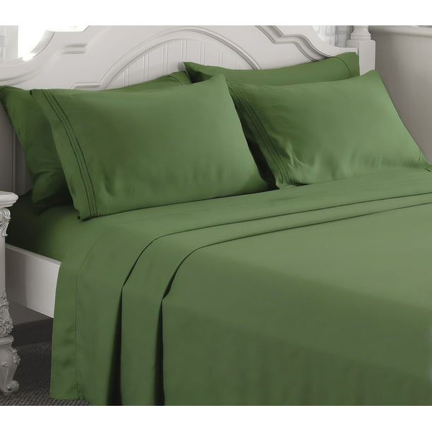 26 COLORS AND ALL SIZES AVAILABLE 1800 COUNT DEEP POCKET 4 PIECE BED SHEET SET